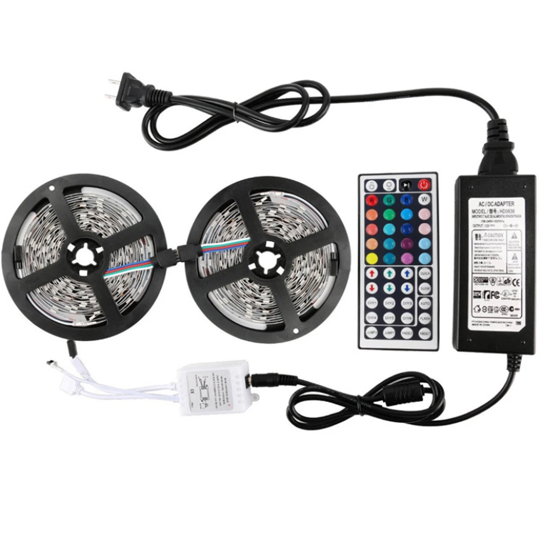 

RGB LED Strip Light 5050 10M LED Light rgb Leds Tape Diode Ribbon Flexible Controller DC 12V Adapter Set