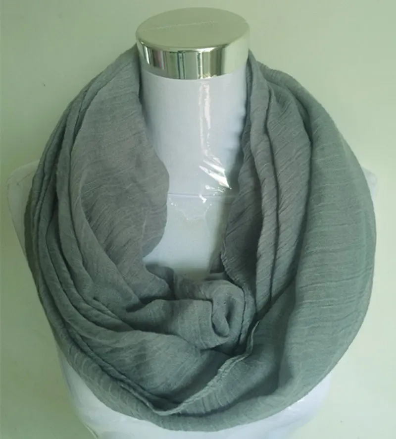 Новые модные однотонные шарфы burbry с круглыми петлями, женский шарф Infinity, роскошный бренд Kallove для женщин, шаль, женские шарфы - Цвет: Grey