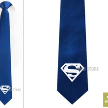 Супер герой логотип Мужской Жаккардовый тонкий узкий галстук 6 см Галстук Свадебная вечеринка галстук для жениха запонки LK006M