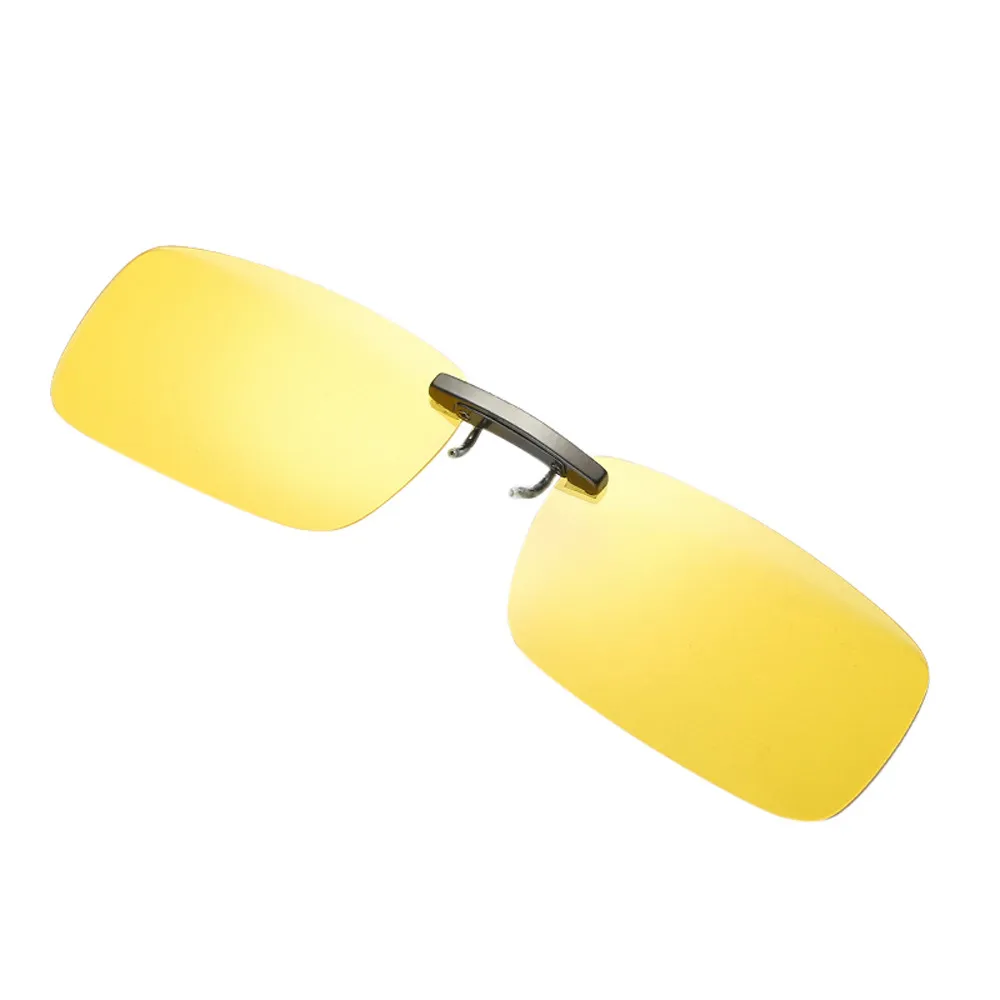 Очки водителя съемные линзы ночного видения вождения Металлические поляризованные прикрепляемые очки солнцезащитные очки для вождения автомобиля# p4