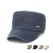 Новая Гладкая Кепка для женщин и мужчин Snapback cap s винтажная армейская шляпа Cadet Повседневная Военная патрульная Кепка унисекс Встроенная уличная Бейсболка Шапки