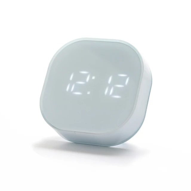 Electronic Square Silent Bedside Alarm Clock Intelligent Temperature Sensing Magnetic Attraction Desk Clock Home Decor 4