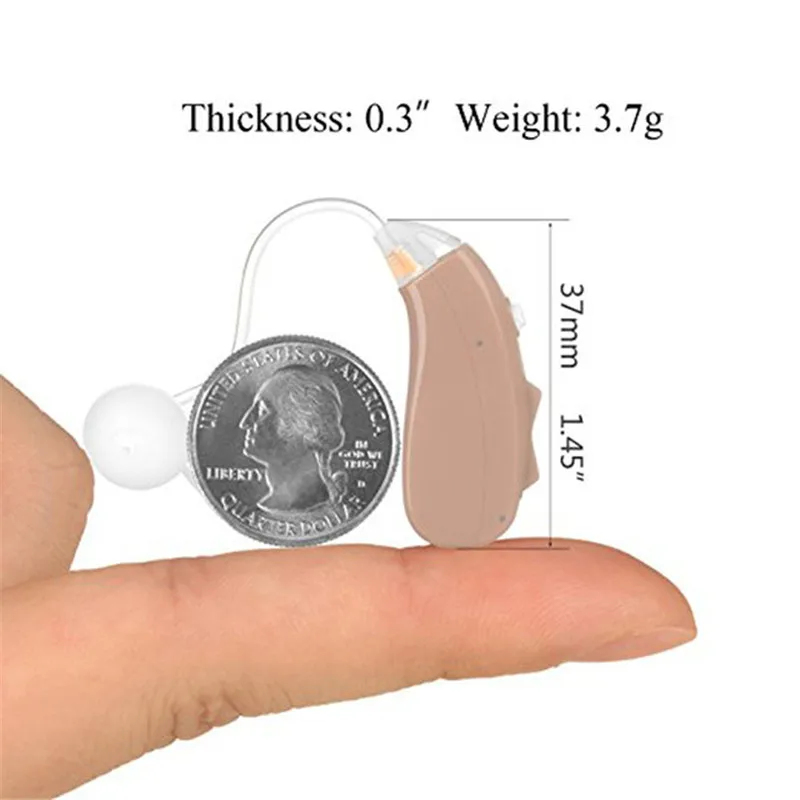 

Audiphone Adjustable Tone RIC Digital Hearing Aid Best Sound Amplifier Rechargeable Hearing Aids Amplifier Ear Care MY-202