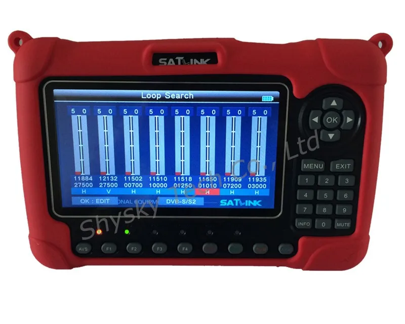 SATLINK WS-6980 DVB-S2+ DVB-C+ DVB-T2 комбинированный оптический анализатор спектра обнаружения мощности спутниковый искатель