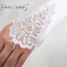 Элегантные свадебные перчатки длиной до локтя для невесты Guantes de Novia свадебные аксессуары кружевные перчатки accessoire mariage