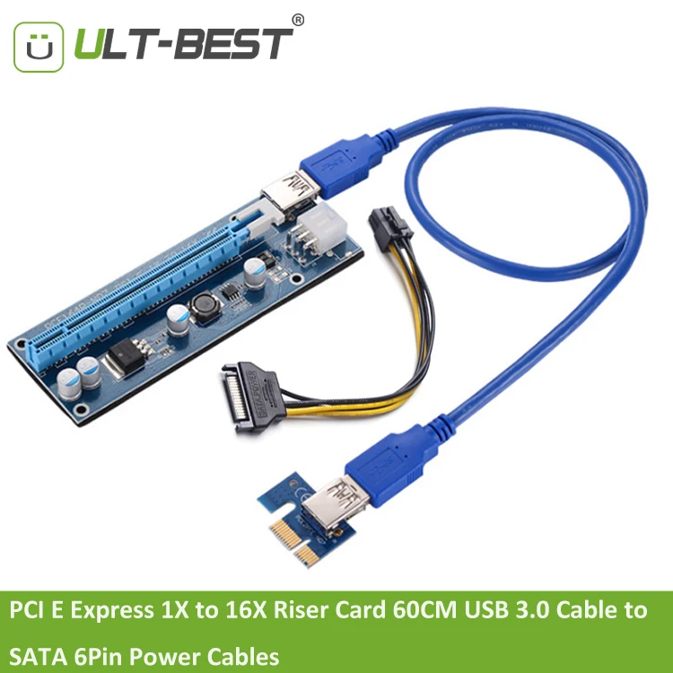 PCI-E Riser PCI E Express 1X to 16X Riser Card (7)