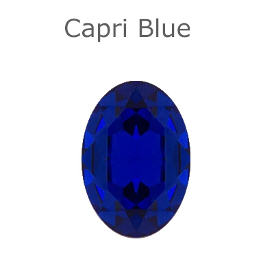 K9 овальные стеклянные стразы, украшение, талисманы, кристалл, применение, точка назад, Необычные драгоценные камни для сережек, платье, одежда - Цвет: Capri Blue
