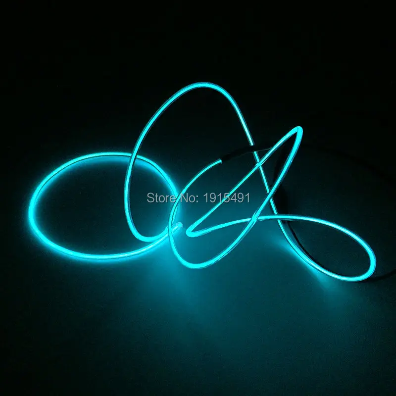 2.3mm 10 Colors Choice Flexible EL Wire Rope Tube flickering LED Neon Holiday Light,Not Include The Drives For Festival Decor