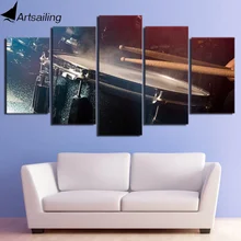 HD impreso 5 pieza de arte Vintage tambores palos pintura Modular pared decoración enmarcada pintura envío gratis CU-2409C