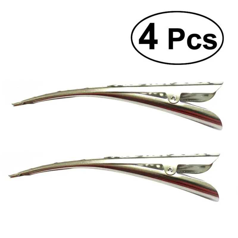 

RUIMIO 4pcs Women Hair clips Hollow Style Hair Clip Hair Pins Girls Hair Accessories Headpiece Without Teeth (Silver)