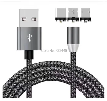 

1000pcs/lot 3 in 1 Magnetic Micro USB Cable For iPhone Samsung Type-c Charging Charge Magnet Charger Adapter USB Type C Mobile Phone factory wholesale cheap price