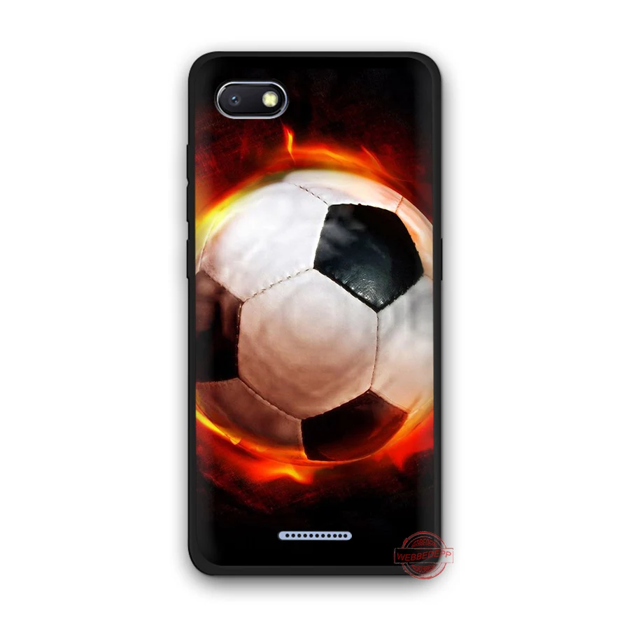 WEBBEDEPP огненный футбольный мяч мягкий чехол для телефона для Redmi Note 8 7 6 5 Pro 4A 5A 6A 4X5 Plus S2 Go чехол s - Цвет: 9