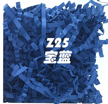 19 цветов-Ширина 3 мм-подарочная корзина Shred, бумажный наполнитель «Трава» 500 г - Цвет: diamond blue