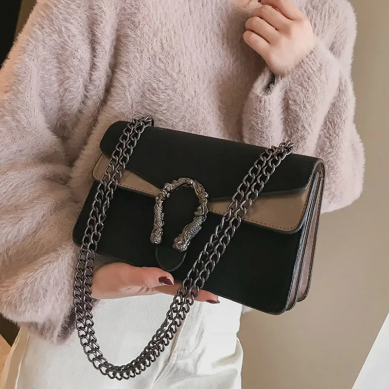 Women Fashion Design Chains Shoulder Bag Luxury Leather Female Exuqisite Handbag Holiday Crossbody Lady Casual Flap Bolsa SS3497 (18)