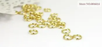 

1000PCS 8MM Gold Color Metal Open Jump Ring Split Rings Jewelry Accessories Findings Fittings