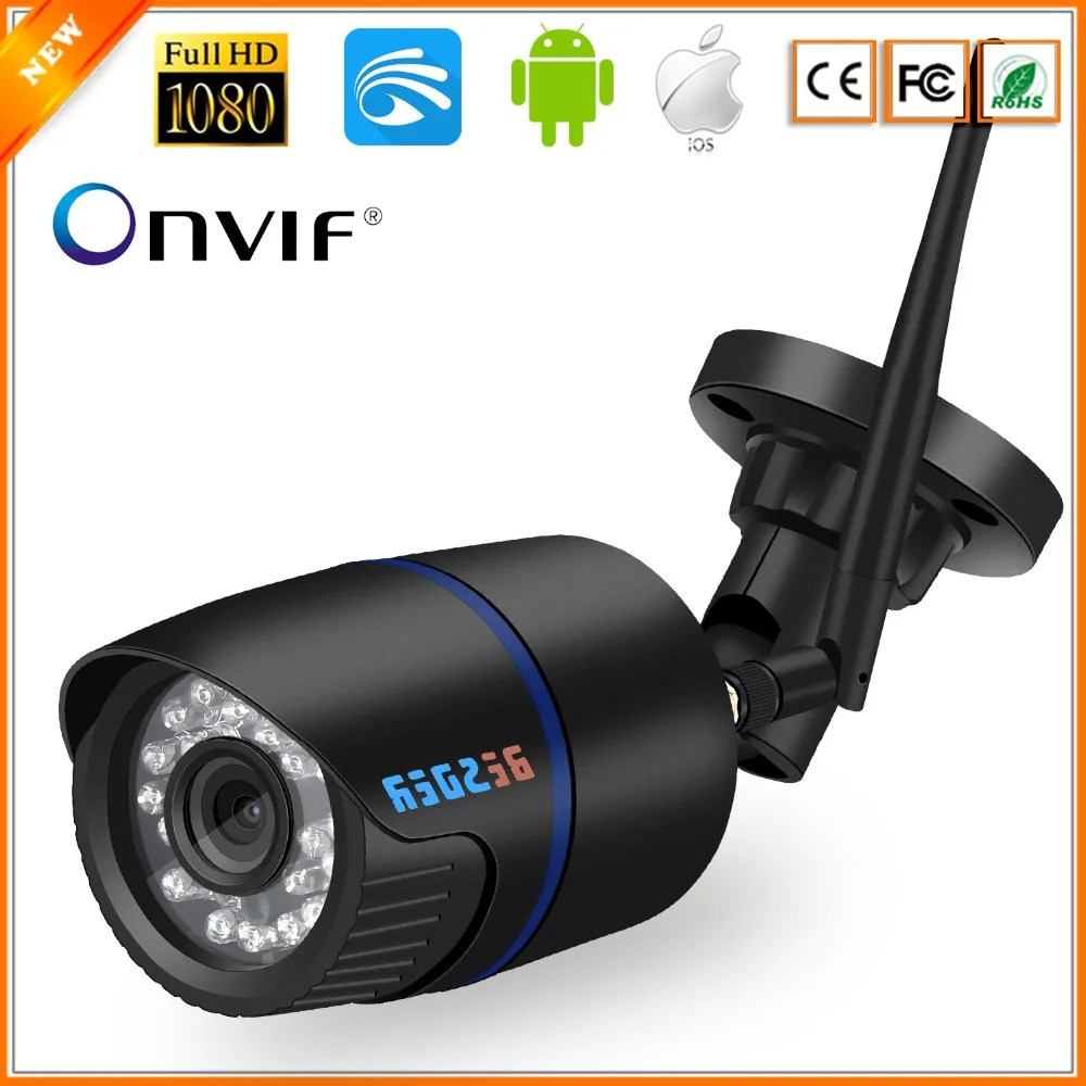 

BESDER 1080P FHD IP Camera Wifi Outdoor Security Camera Waterproof 20m Night Vision Motion Detect ONVIF 2.0 P2P Wireless Camera