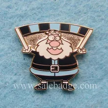 Пользовательский Пескоструйный баннер жесткий значок с эмалью золотым покрытием