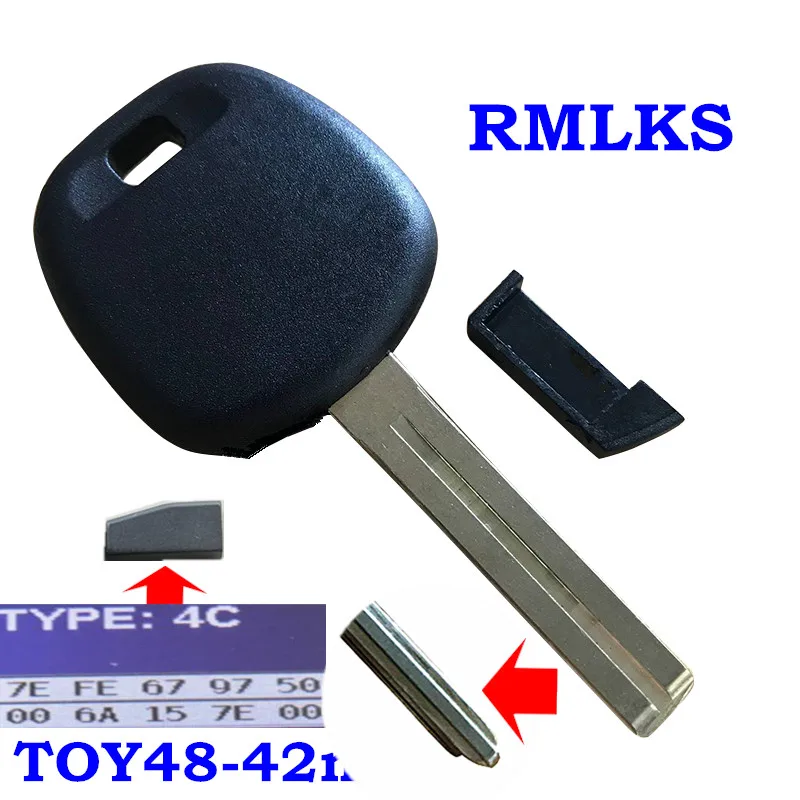 Новая замена Keyless транспондер ключ зажигания для Lexus TOY50-PT 4D68 4D67 4C TOY48 42 мм транспондер чип-ключи(короткий