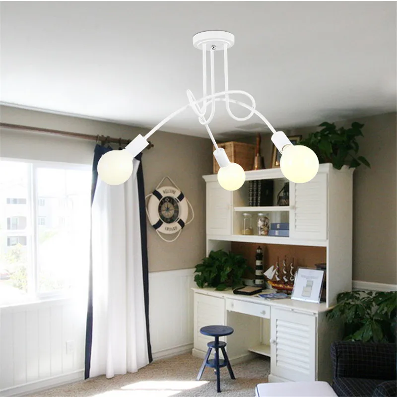 Современный потолочный светильник лампа в стиле ретро для украшения дома лофта