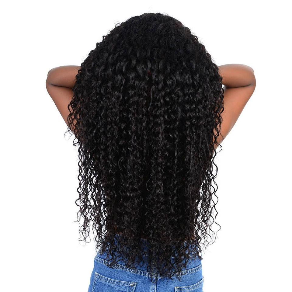Brazilian Hair Deep Wave 3 Bundles With Closure 4 Bundles Human Hair With Closure Brenda Remy Hair Weave Extensions Free Ship