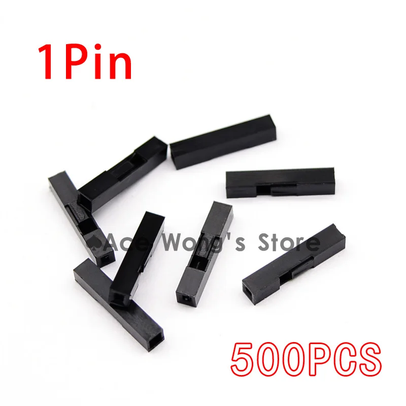 Free Shipping ! 500Pcs/lot 1P Dupont Jumper Wire Cable Housing Female Pin Connector 2.54mm Pitch