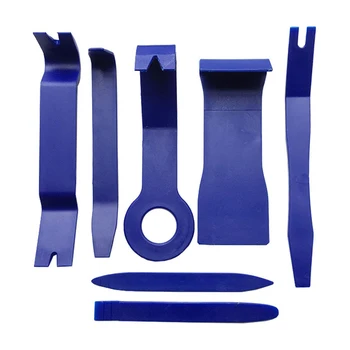 

7 Pcs Auto Car Trim Door Panel CD Speaker Removal Tool Kit Removal Molding Panel Trim Dashboard Removal Opening Tool Set (Blue)