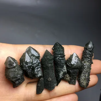 

31g 6pcs Hot sale Natural rare rough healing mineral Skeletal calcite quartz crystal specimens