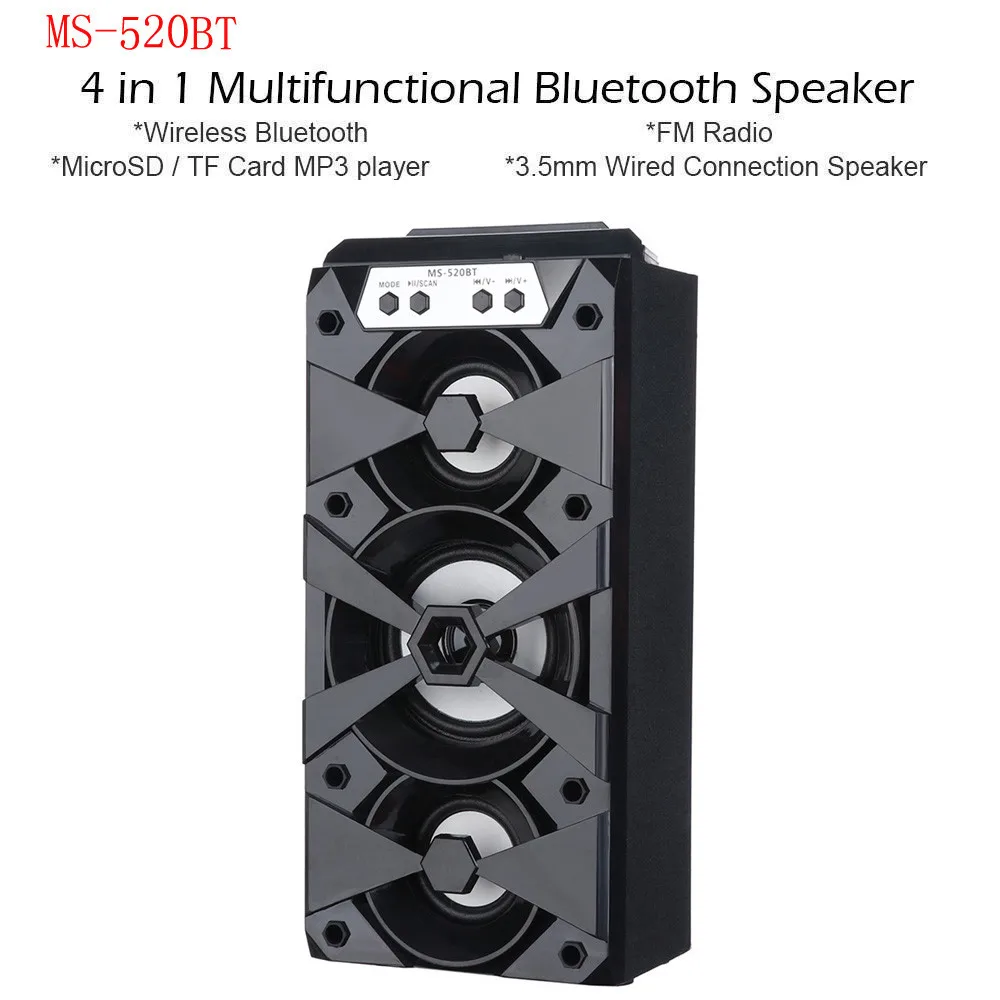 Открытый Bluetooth беспроводной портативный динамик супер бас с USB/TF/AUX/FM радио parlantes bluetooth alta potencia# G4