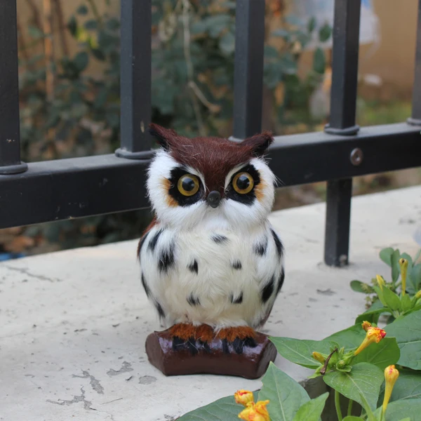 lifelike fake artificial owl bird feather realistic taxidermy owl home