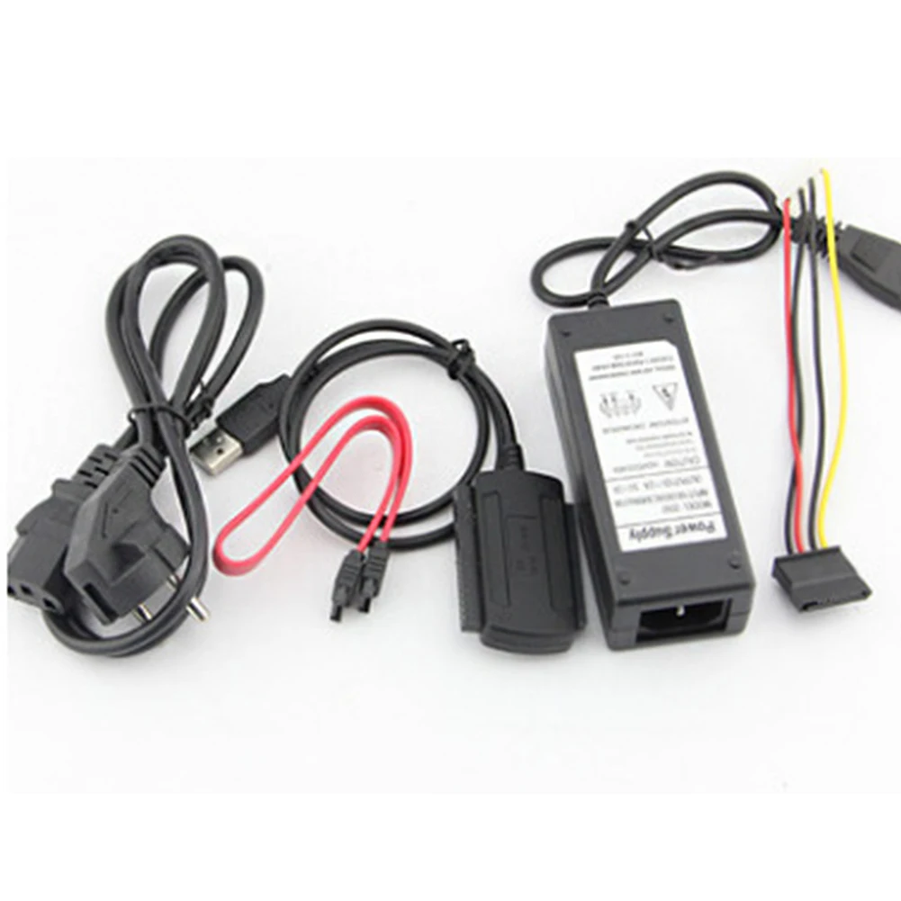 

Computer Cable Power Converter Adapter Hard Drive Connectors Data Blk Kit cessories USB To IDE/SATA 3 In 1