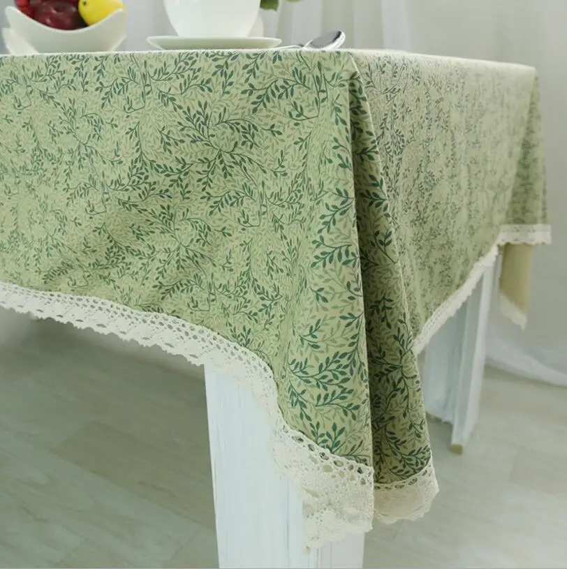 جديد وصول الجدول القماش الكورية الطازجة الخضراء عالية الجودة القطن الدانتيل العالمي سماط الجدول الزخرفية غطاء الساخن بيع