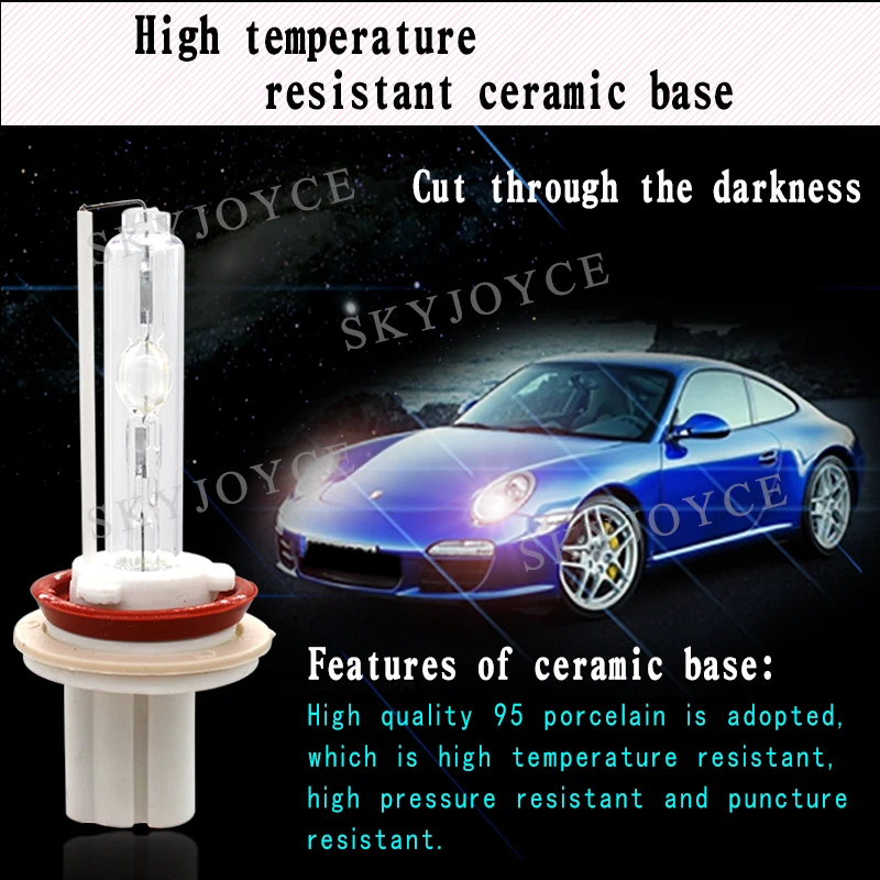 SKYJOYCE 12 В 24 в 75 Вт 100 Вт HID Лампа H1 H7 H11 9005 D2H Ceramice основа HID лампа 4300K 6000K 8000K для 75 Вт 100 Вт HID комплект фар