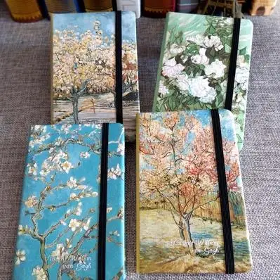 

Vintage hardcover Diary Van Gogh painting art notebook diary journal small pocket size Holiday gift