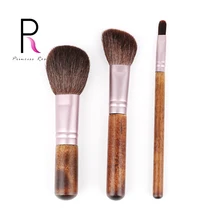 3pcs Makeup Brushes Make Up Brush Round Blush Powder Angled Contour Highlighter Small Eyeshadow Brush Goat Hair Wood BRD17