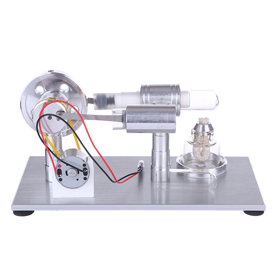 Стирлинга Стекло Горячие одноцилиндровый одной лампы внешнее сгорание тепла паровой Мощность Модель двигателя Физика Наука игрушки для