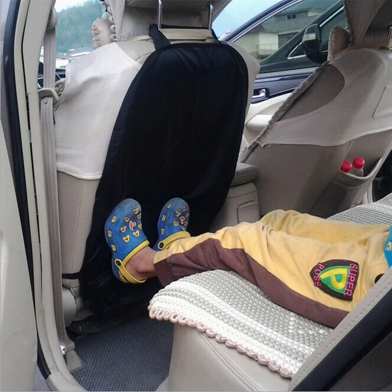 Автомобильное автомобильное сиденье Черная защитная крышка для детей кик коврик грязевой очистки нейлоновая Чистка автомобиля ребенка дружественные аксессуары de coche