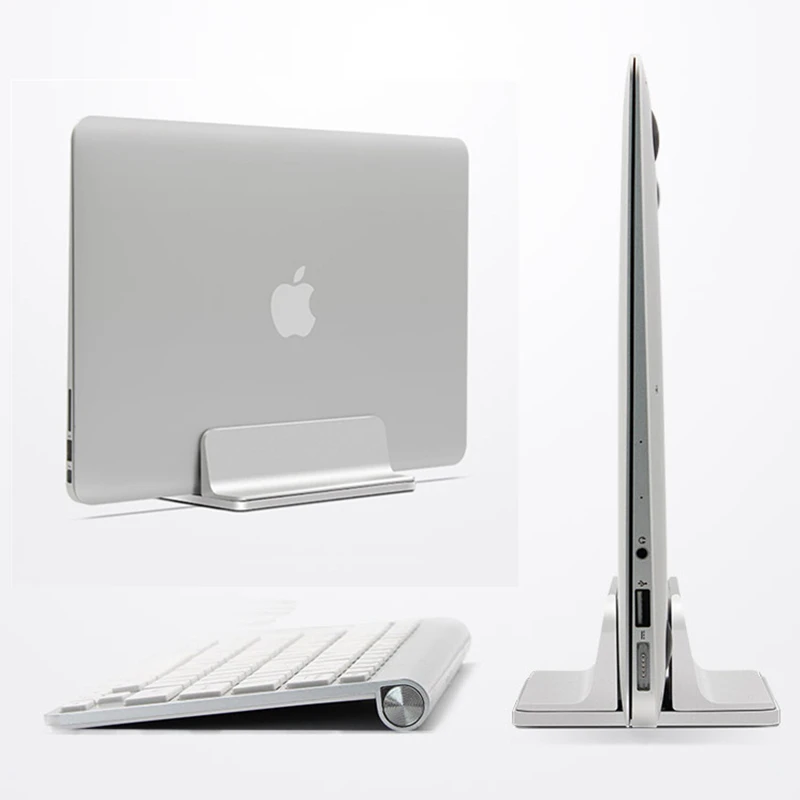 تعديل الألومنيوم الرأسي المحمول الوقوف ل macbook/إيماك محمول موقف اقيمت لتوفير مساحة مكتب حامل لباد الموالية 12.9