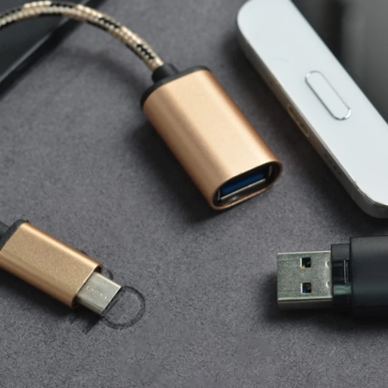 2pcs USB 3.1 Type-C to OTG Adapter Cable Converter for Samsung Huawei Xiaomi PC Android Audio C | Электроника