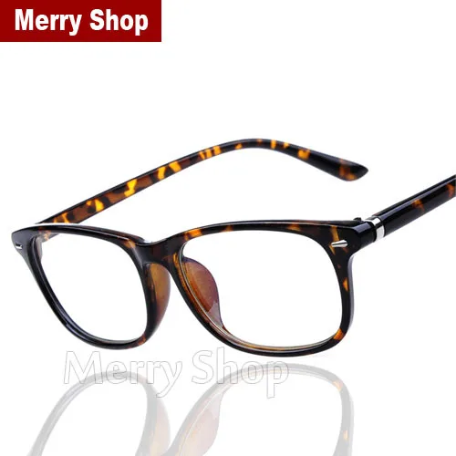 Women leopard print glasses clear frame ultra light eyeglasses frame