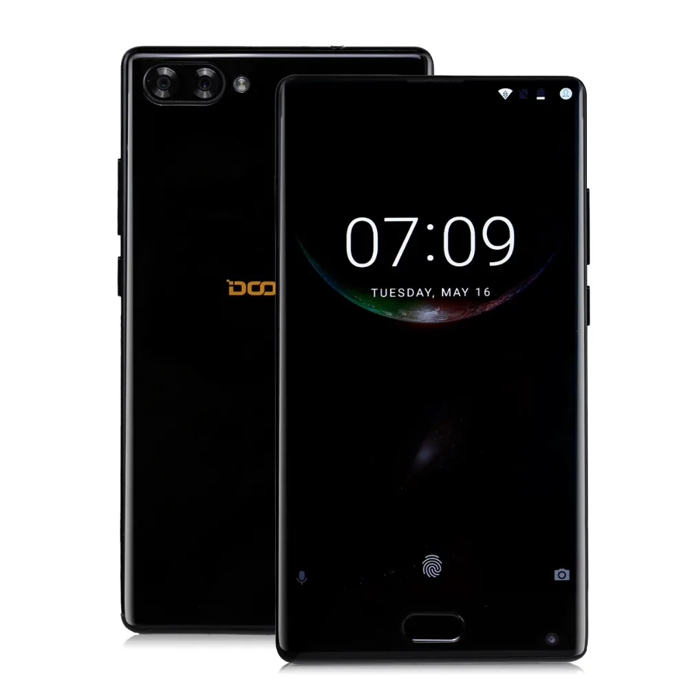  American Version DOOGEE MIX 4GB+64GB bezel-less Smartphone Dual Camera 5.5'' AMOLED MTK Helio P25 O