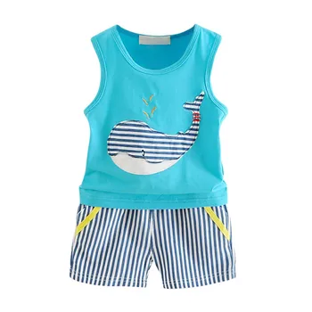 

Baby Boy Clothes Summer Cute Cartoon Newborn Clothes O-Neck Top+Short Pant Infantil Boys Clothing Set