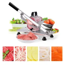 Manual Meat Slicer Mutton/Beef/Vagetables Cutter Machine Household Meat Slicer Food Processor Meat Block Slicing Machine