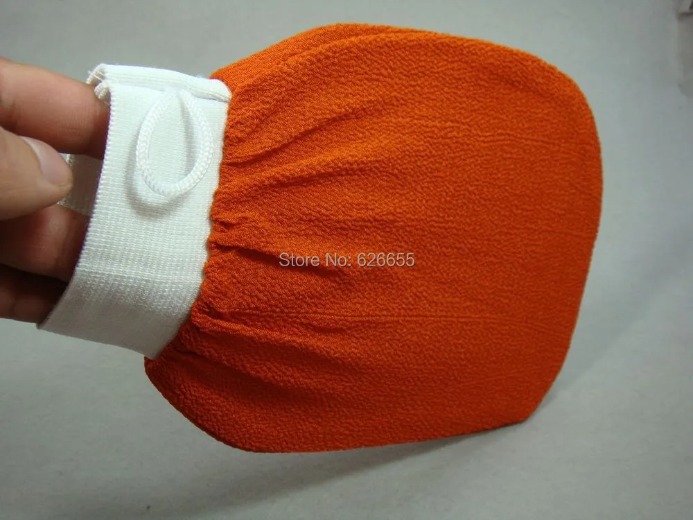 Оранжевые перчатки Tessa, турецкие перчатки для хаммама, скраб, рукавица, отшелушивающая рукавица, банные перчатки, полотенце для кожи, корейские перчатки