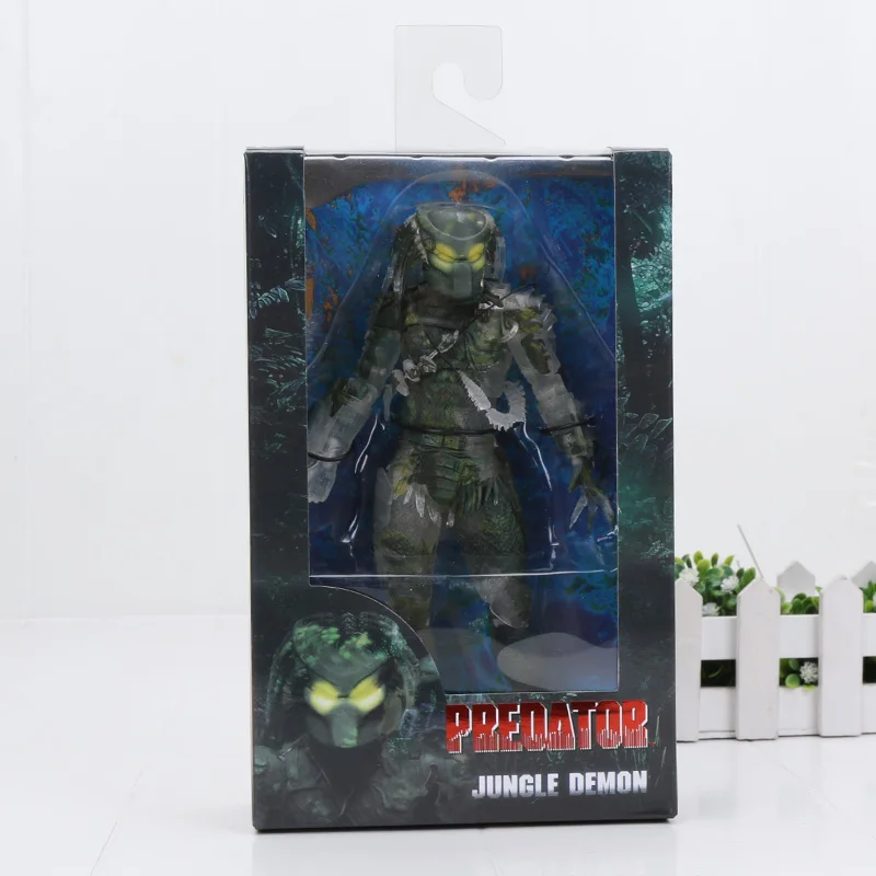 7," NECA Predator Ultimate 30th Anniversary Jungle Hunter ПВХ фигурка охотника за джунглями Unmasked Коллекционная модель игрушки куклы - Color: transparent box