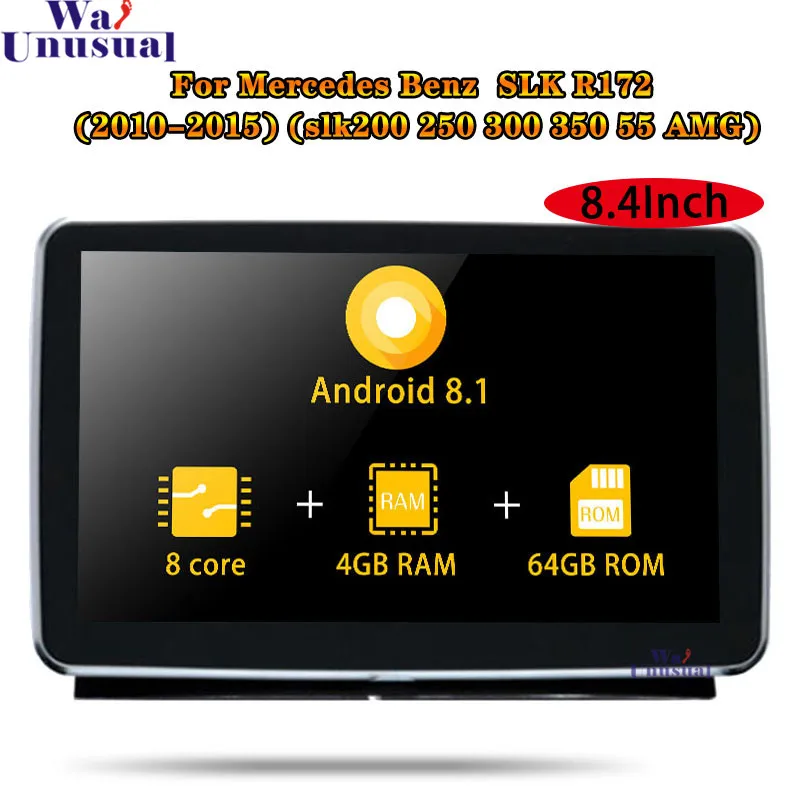 Авторадио 8 4 'ɺndroid 1 для Mercedes Benz SLK R172 (SLK 200 250 300 350 55 AMG) 2010-2015 стерео радио GPS