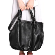 Women High Quality Genuine Leather black Cross Body Tote Bags Famous Brand handbag Vintage trend Shoulder Messenger Bag Handbags