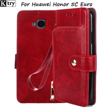 For Huawei Honor 5C Euro Version NO Fingerprint Hole Case Coque Funda Wallet Flip Cover PU Leather Case for Huawei Honor 5C Case