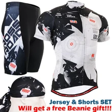 cycling sets 2017 Breathable Ciclismo Jerseys MTB Bicycle Clothes Ropa Ciclismo Suit Short Sleeve balck white Mens