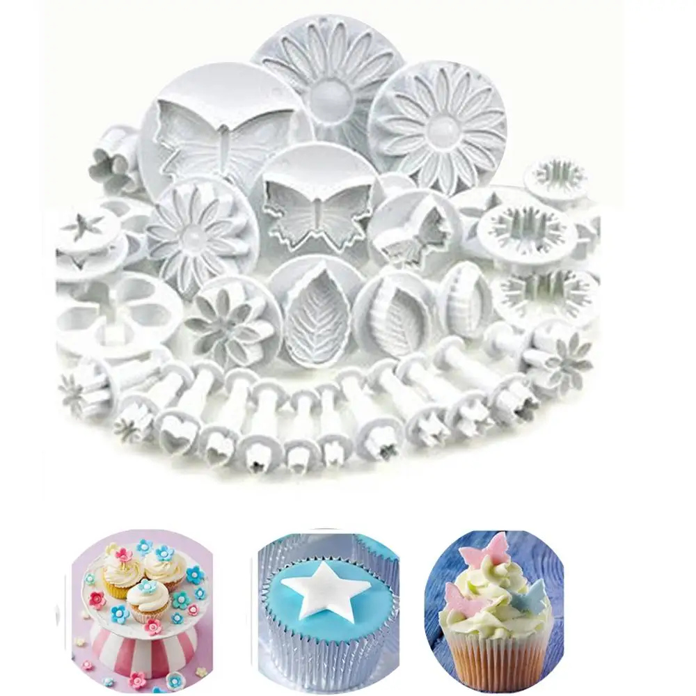 

1/33pcs Sugarcraft Cake Decorating Tools Fondant Plunger Cutters Cake Tools Cookie Biscuit Cake Mold Bakeware Accessories