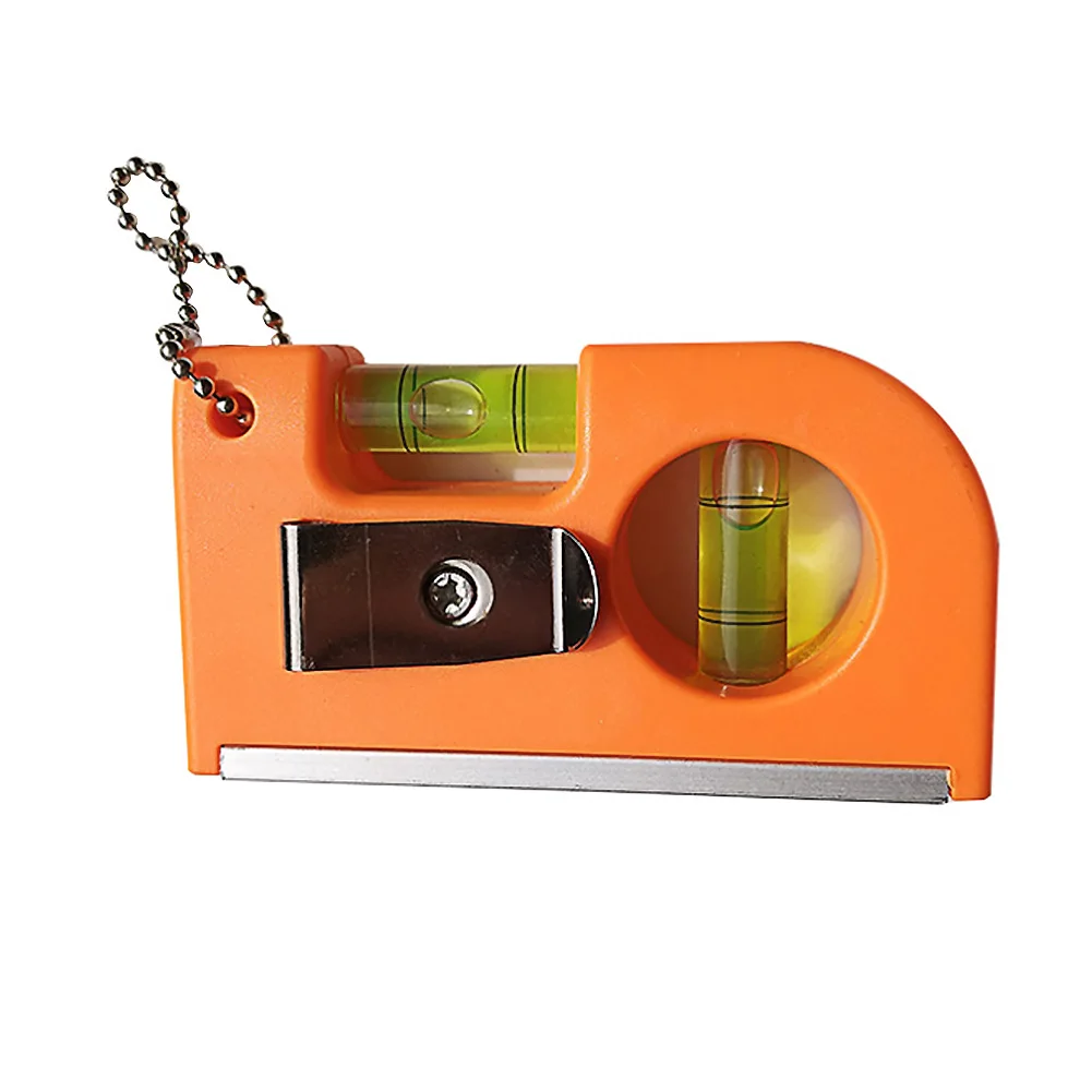 

Practical Magnetic Base Easy Operate Keychain Professional Level Ruler Woodworking Bubble Clamp ABS Portable Measuring Accurate